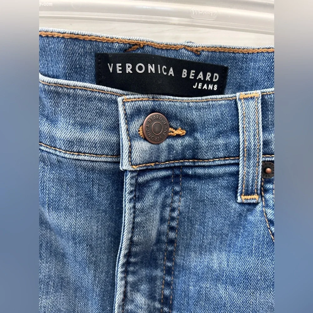 Veronica Beard Debbie High Waist Raw Hem Skinny Jeans - Picture 3 of 8